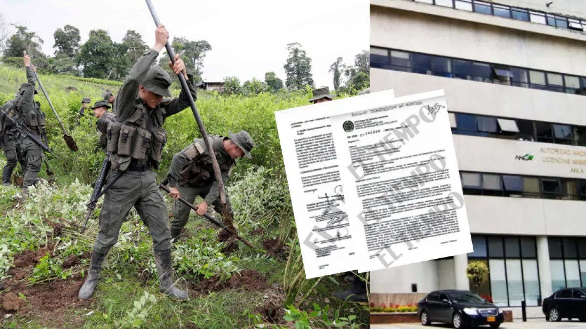 La solicitud de la Policía Antinarcóticos que la Anla tiene en su escritorio y de la que depende el piloto de aspersión en Putumayo