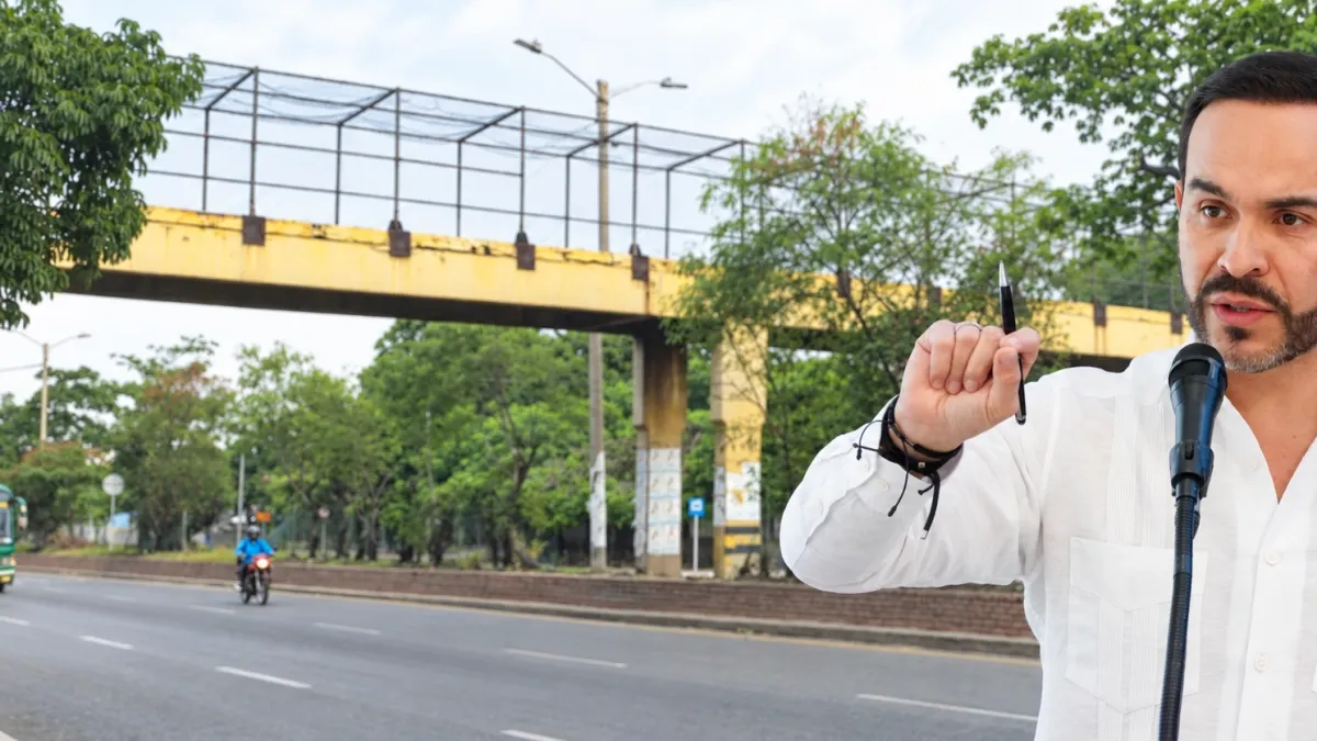 Presidente Abelardo De La Espriella anuncia nuevo puente peatonal del Inem en Soledad: Invías pagará la obra y se contratará este año