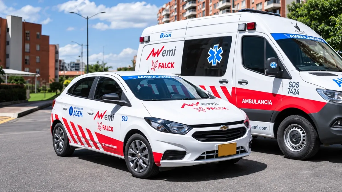 Ambulancia que esperaba ubicación de paciente de 93 años fue multada e inmovilizada en Medellín