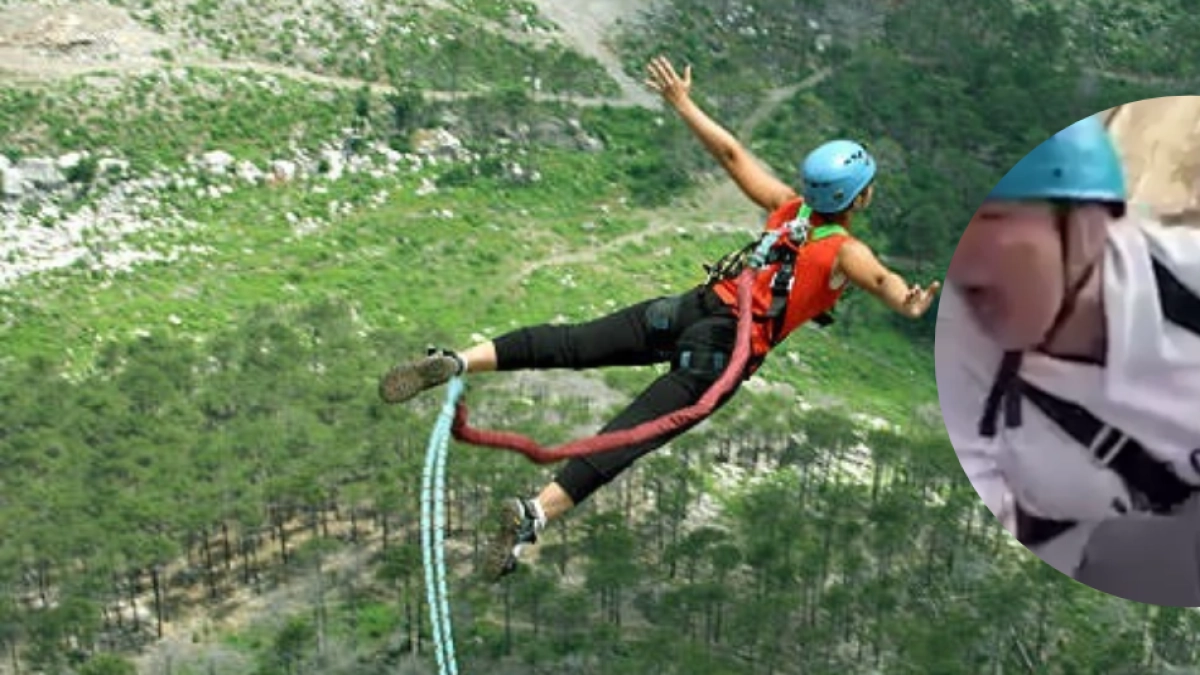 Trabajadores de bungee jumping habrían empujado a una mujer que se arrepintió de saltar: ‘¡Por favor, no lo hagas! ¡Tengo miedo!’