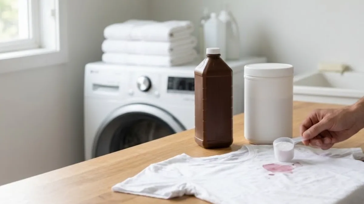 Agua oxigenada vs. percarbonato de sodio: ¿cuál es más efectivo para quitar manchas?