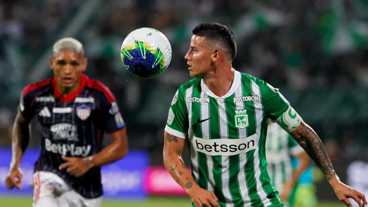 Cúcuta vs. Nacional, minuto a minuto: James Rodríguez es titular por primera vez en su ciudad natal