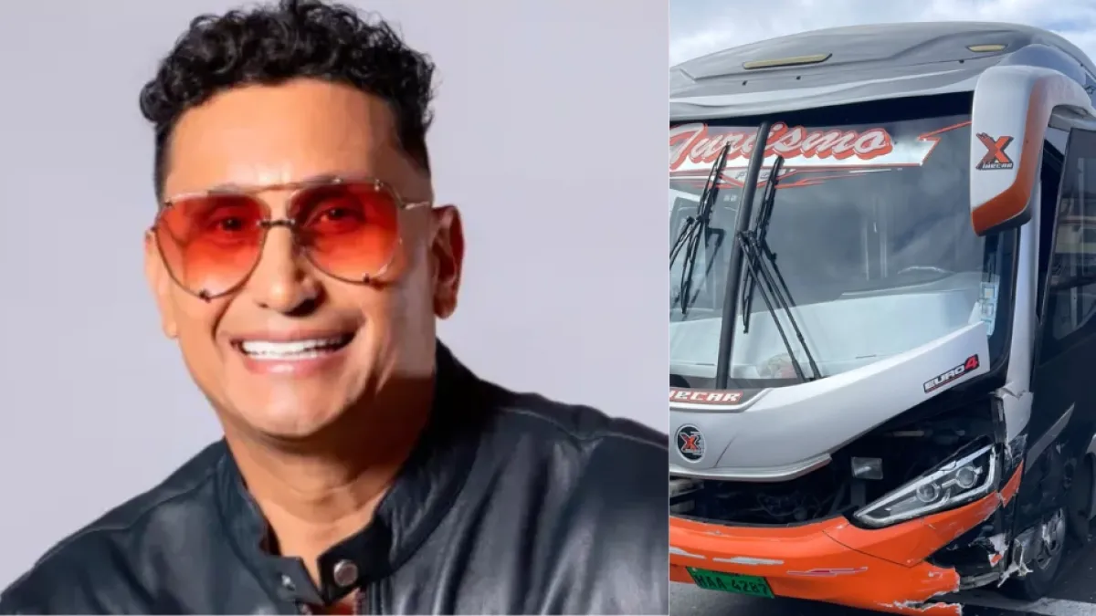 Primeras imágenes del grave accidente de tránsito del cantante Hebert Vargas y su agrupación en una carretera de Ecuador: no hay heridos de gravedad