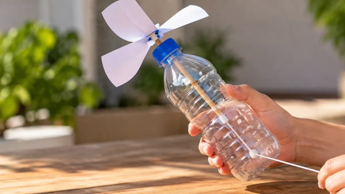 El ingenioso truco para hacer un ventilador de mano con una botella de plástico: así puede fabricarlo paso a paso