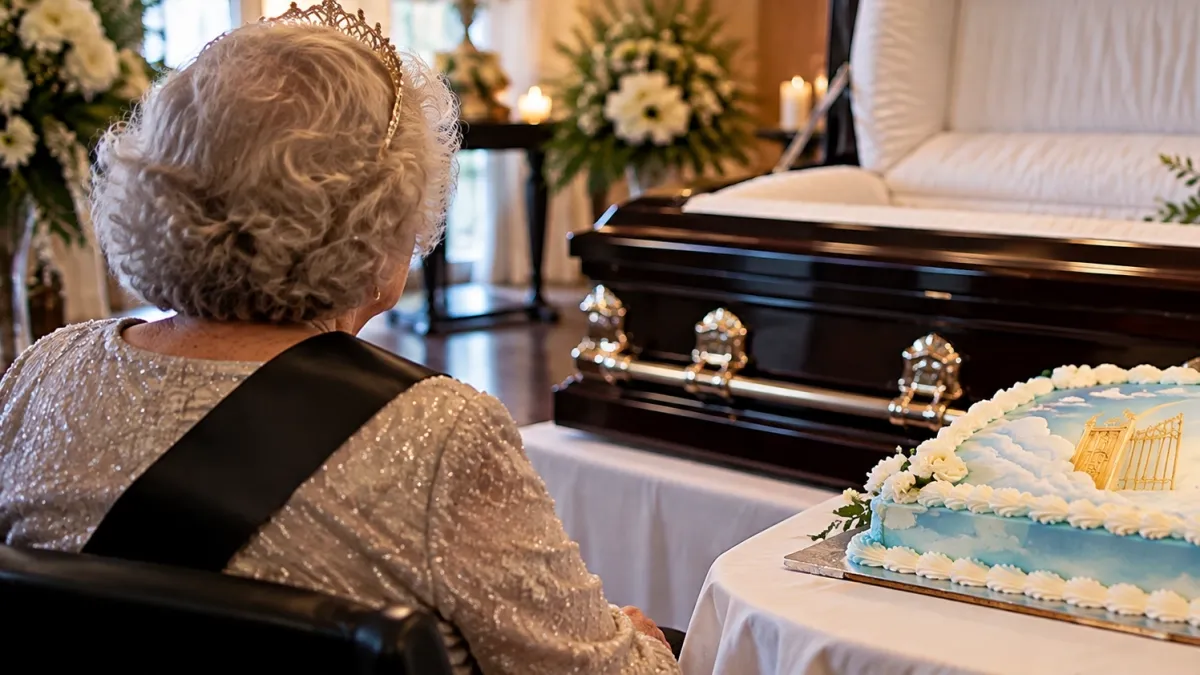 Mujer celebró sus 80 años organizando su propio funeral y escuchar en vida la despedida de sus familiares: 'Nos emociona mucho'