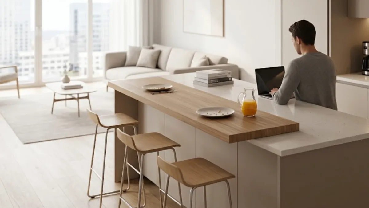 Adiós a la mesa de comedor tradicional: esta es la nueva tendencia que aprovecha mejor el espacio