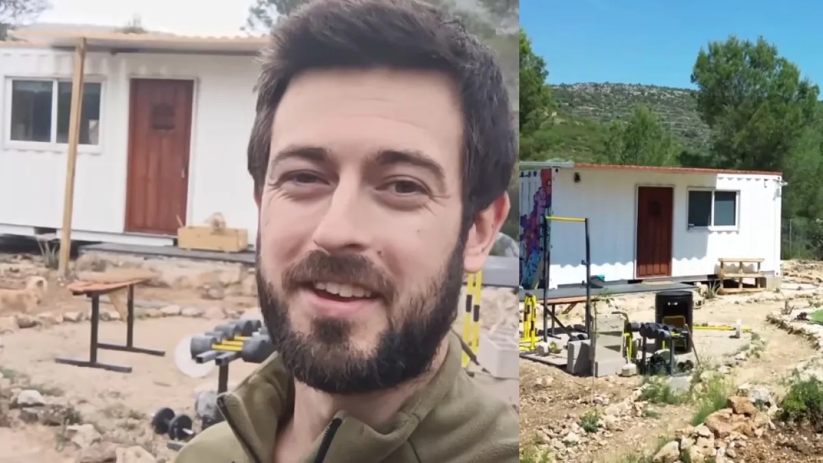 Vive en un contenedor que adaptó como casa y contó su experiencia: ‘Tener un techo que sabes que es tuyo y que no te puede echar nadie’