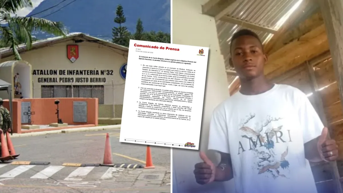 Lo que se sabe del asesinato de un soldado de 18 años a manos de otro al interior de una base militar en el Occidente de Antioquia