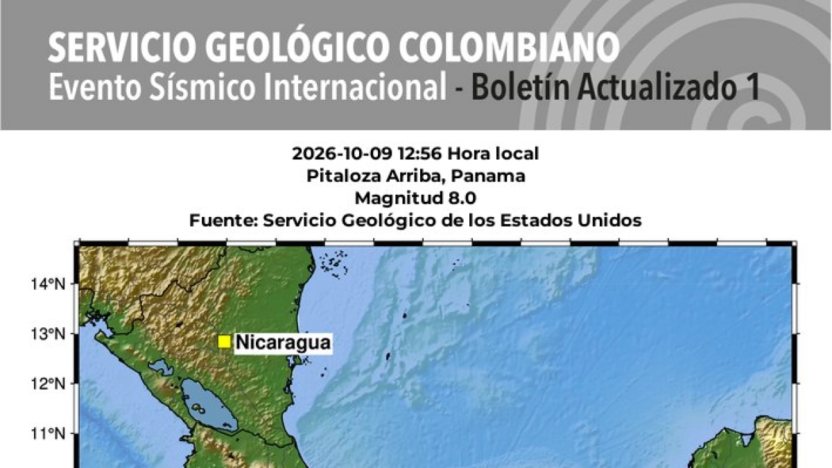 Aquí queda Pitaloza Arriba, el sitio exacto del terremoto de magnitud 7,6 en Panamá; se sintió en Bogotá y Medellín