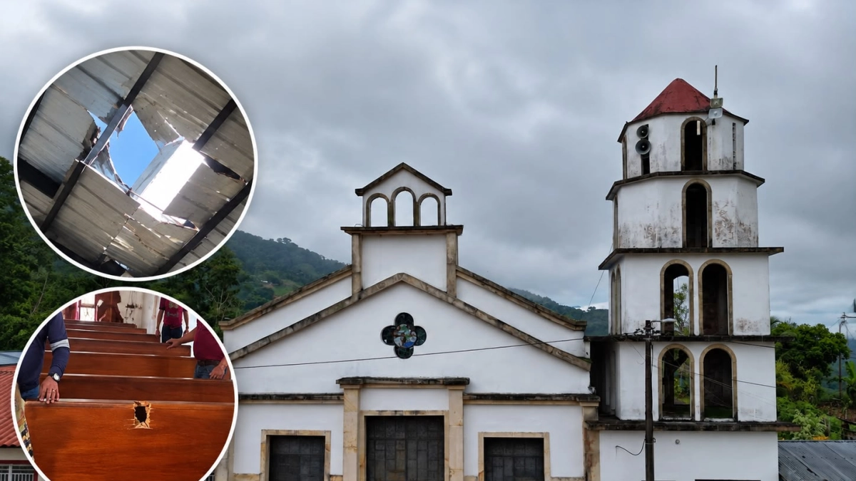 Una iglesia y dos viviendas fueron afectadas por ataques con drones en el Catatumbo: así está el panorama en Norte de Santander