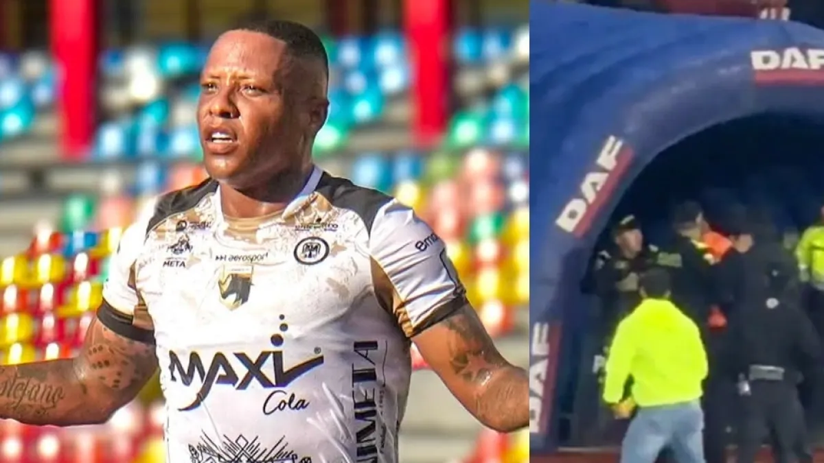Video | Jhon Vásquez, jugador de Llaneros, acusado de agredir a personal de logística del Once Caldas en Manizales