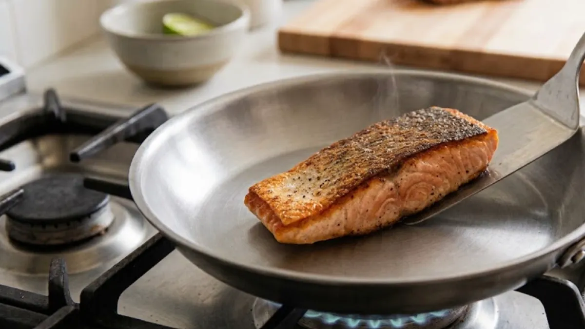 El truco para cocinar pescado a la plancha sin que se pegue ni se desarme: ‘No engrases la sartén’