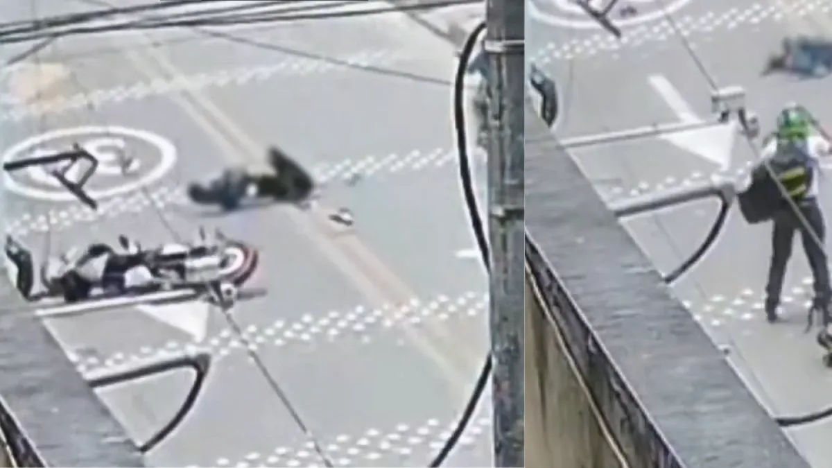 Video | Mujer murió tras ser embestida por un motociclista en un accidente de tránsito ocurrido en la localidad de Bosa, Bogotá