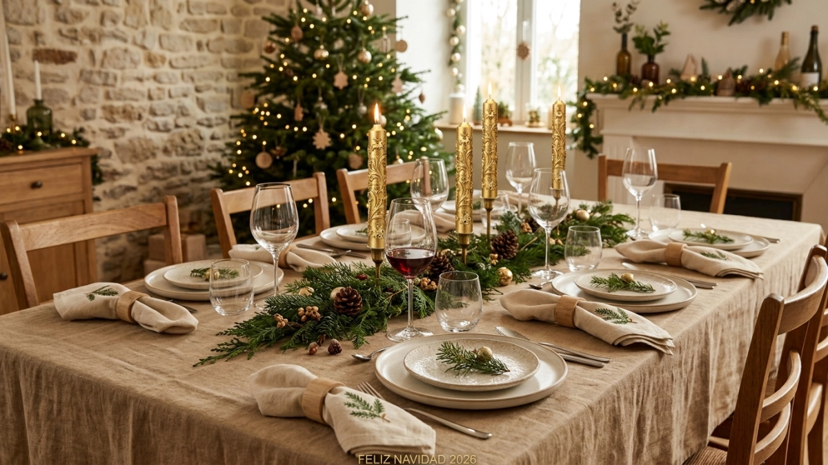 Adiós a los manteles navideños tradicionales: esta es la tendencia de decoración que dominará la Navidad 2026