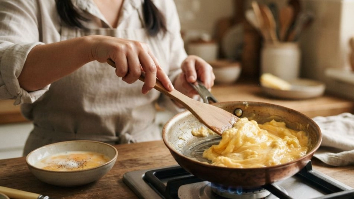 Huevos revueltos más cremosos: el truco de los expertos para lograr una textura perfecta