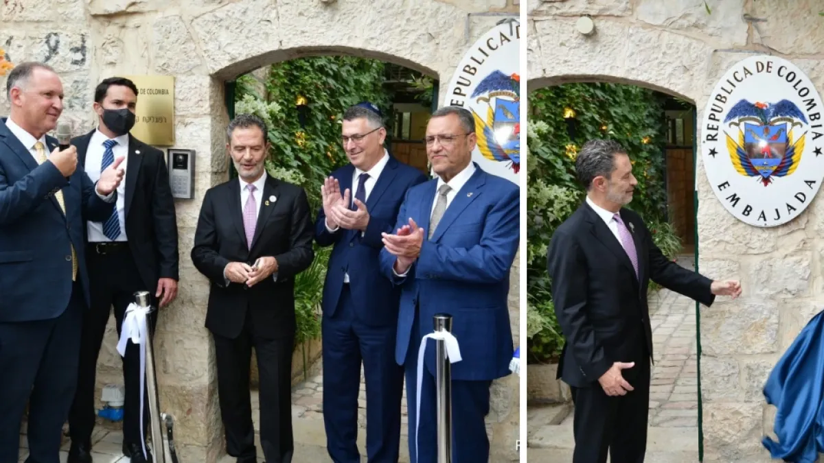 Colombia inaugura embajada en Jerusalén durante visita del canciller Omar Bula a Israel: es el décimo país con sede diplomática en esta ciudad