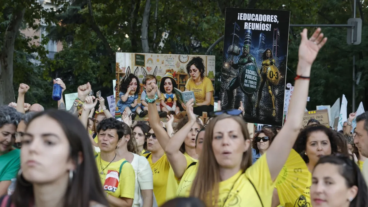 Las protestas por educación llegan a España: huelga indefinida de docentes en Madrid comenzó con marchas y detenciones