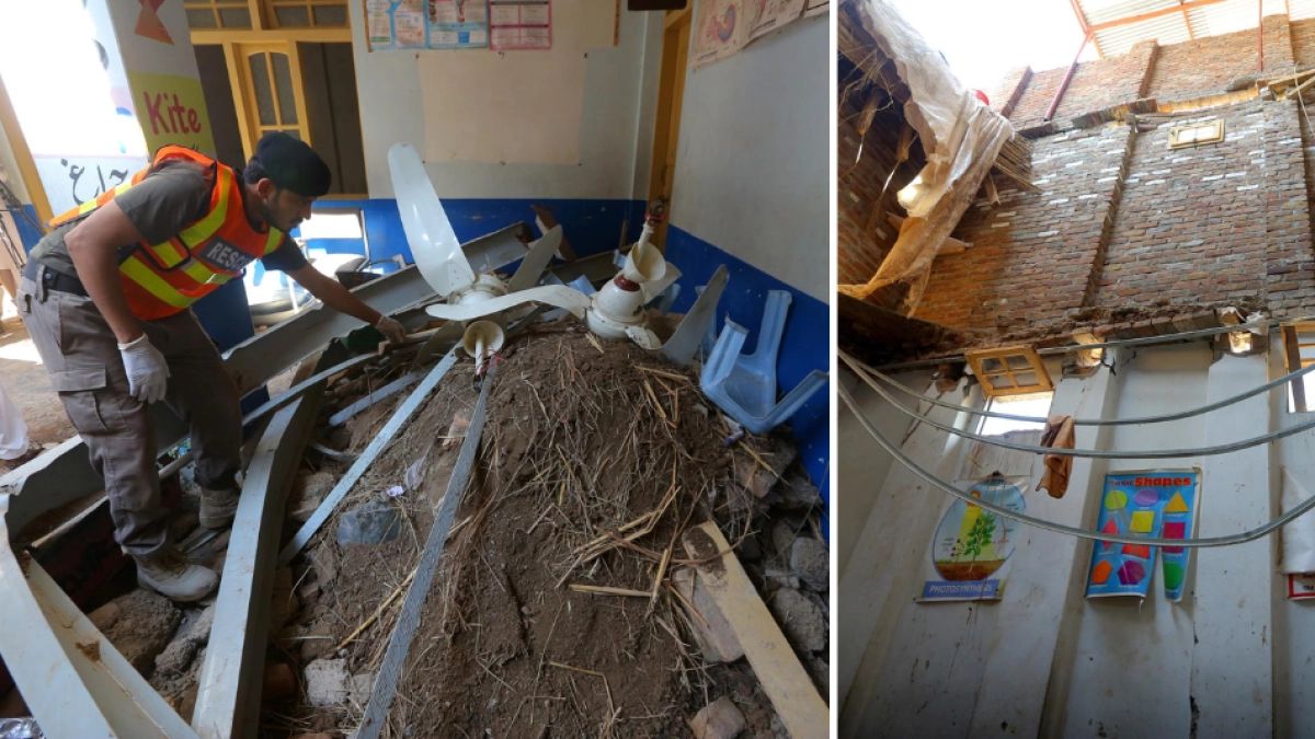 Derrumbe del techo de una escuela en Pakistán deja 28 muertos, entre ellos 27 niños y una profesora: sería el tercer caso del año