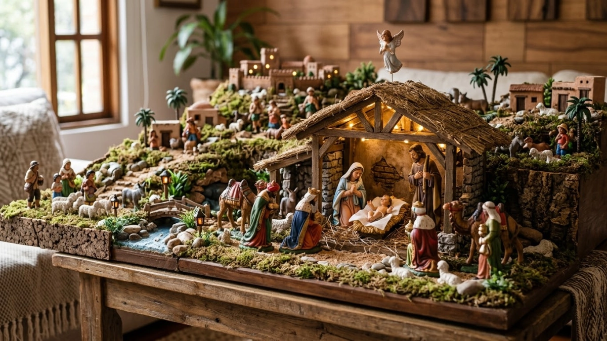 El pesebre ya no va debajo del árbol: la tendencia minimalista que redefine la decoración navideña en 2026