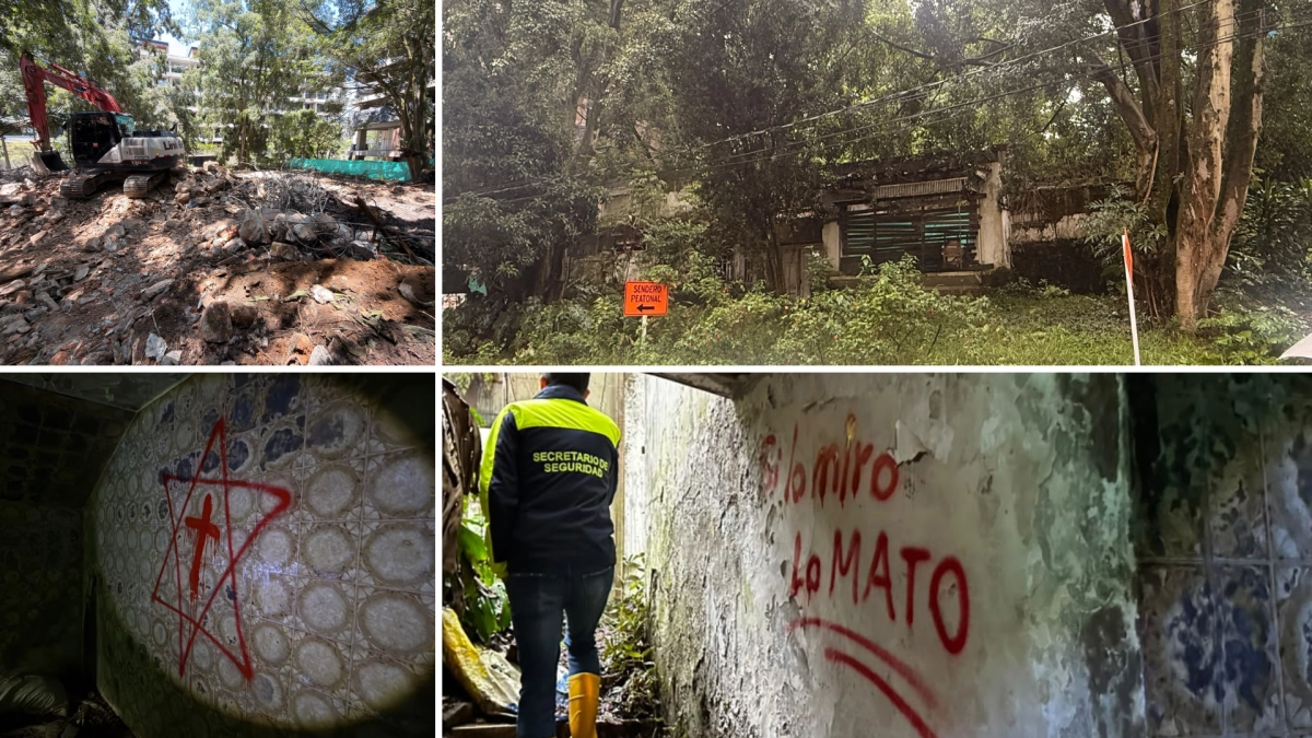 Las imágenes inéditas del interior de la 'casa del terror' de El Poblado, en Medellín, que perteneció a la viuda de Pablo Escobar y fue demolida