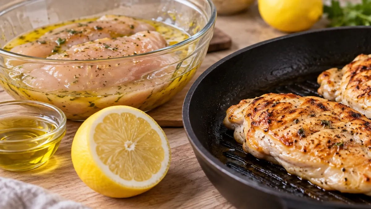 Truco de los chefs : 'Para que la pechuga de pollo no quede seca, marínala 30 minutos con 2 cucharadas de aceite de oliva'