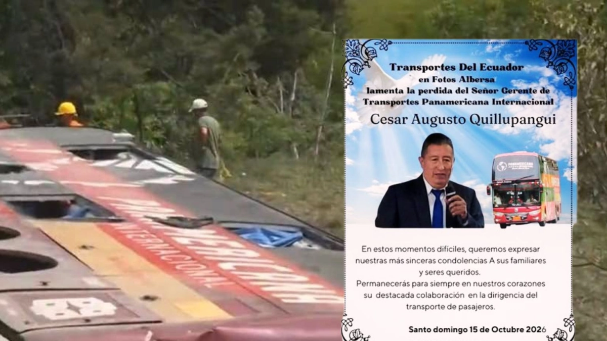 Él era César Augusto Quillupangui, líder transportador que transitaba las carreteras de Ecuador y Colombia, y una de las víctimas en vía Panamericana