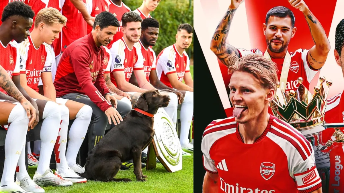 El Arsenal de la Premier League tiene un nuevo protagonista: Win, el perro adoptado por Mikel Arteta para motivar al equipo