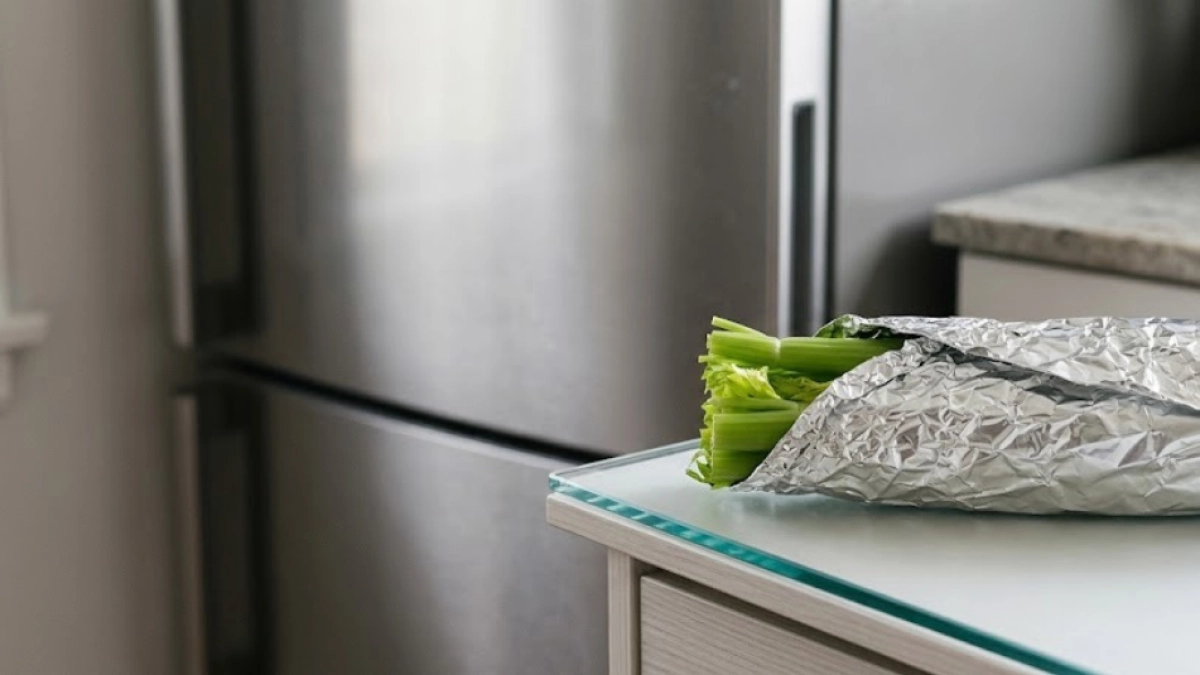 Truco con papel aluminio para conservar el apio fresco hasta por tres semanas