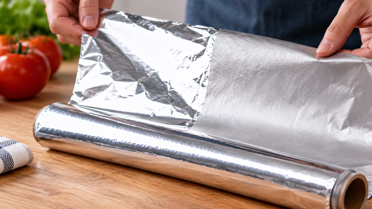 ¿Para qué sirve cada lado del papel aluminio? Esta es la diferencia entre la cara brillante y la mate