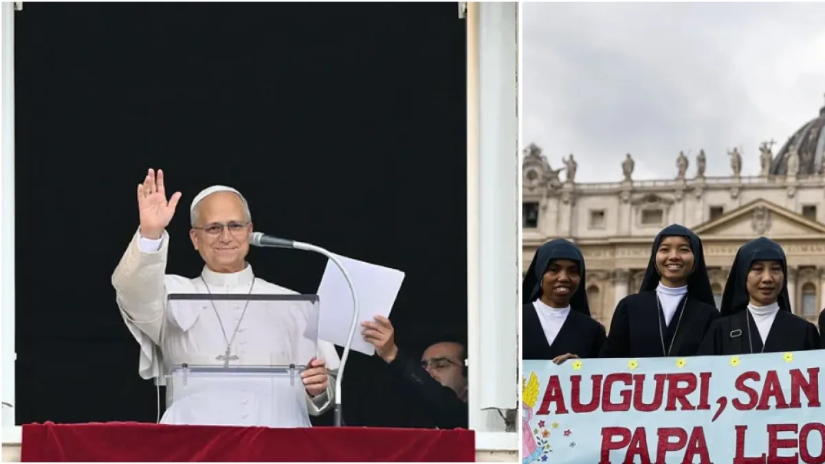 Papa León XIV reapareció en el Vaticano y presidió el ángelus por primera vez tras su cirugía por un tumor canceroso en el pulmón derecho