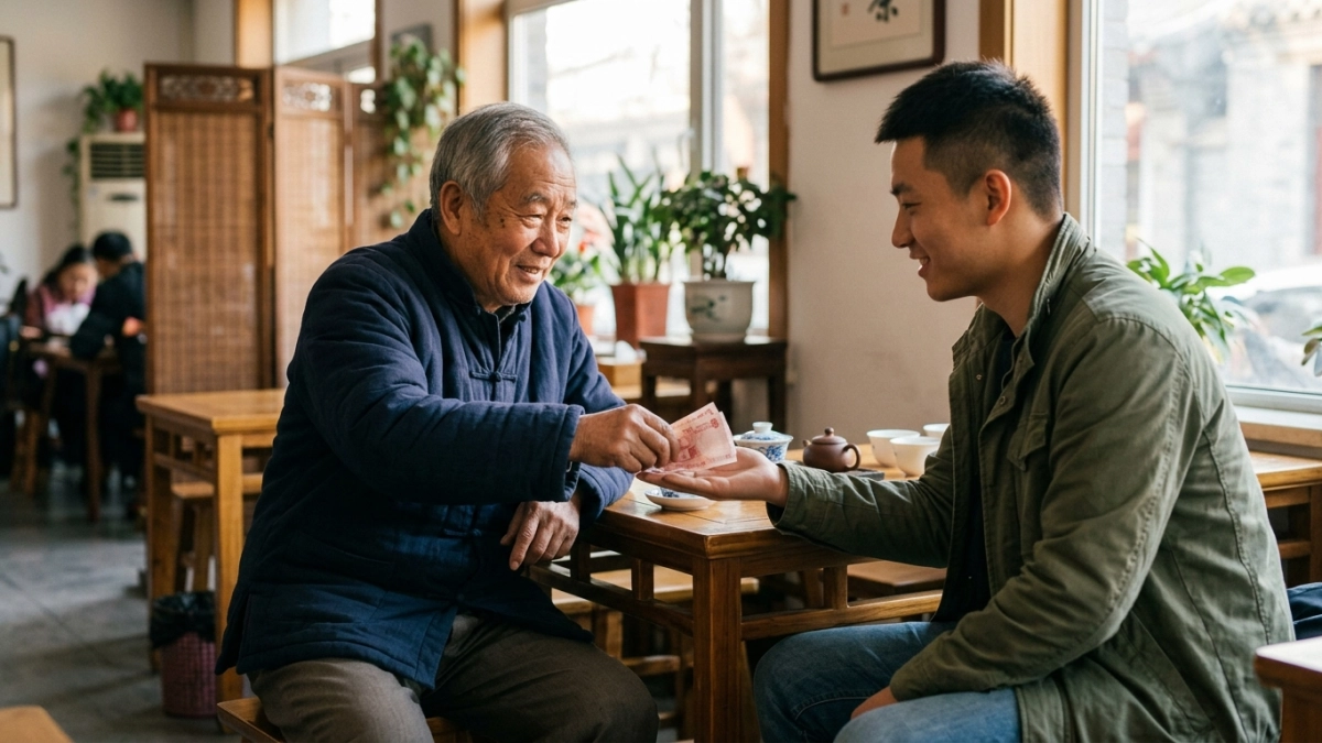 Alquilarse como hijo de un adulto mayor, la nueva tendencia en China por la que pagan 100.000 pesos la hora