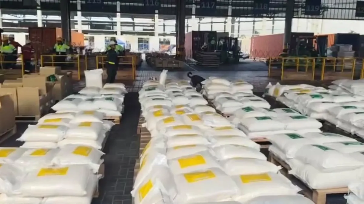 Policía incauta 7,6 toneladas de cocaína en Cartagena: está entre las mayores incautaciones de la última década