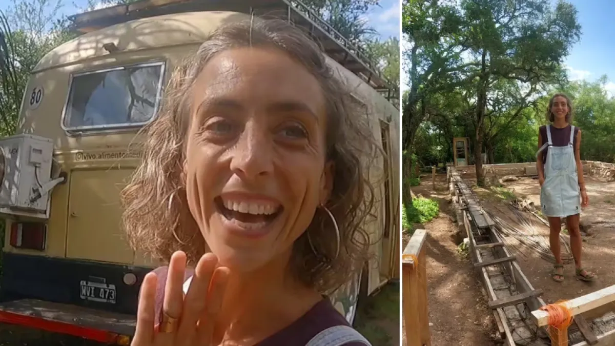 Mujer venció el cáncer y compró un bus para empezar de cero en las montañas, lejos del ritmo de la ciudad, y vivir un segundo renacer: ‘Lo tengo todo’
