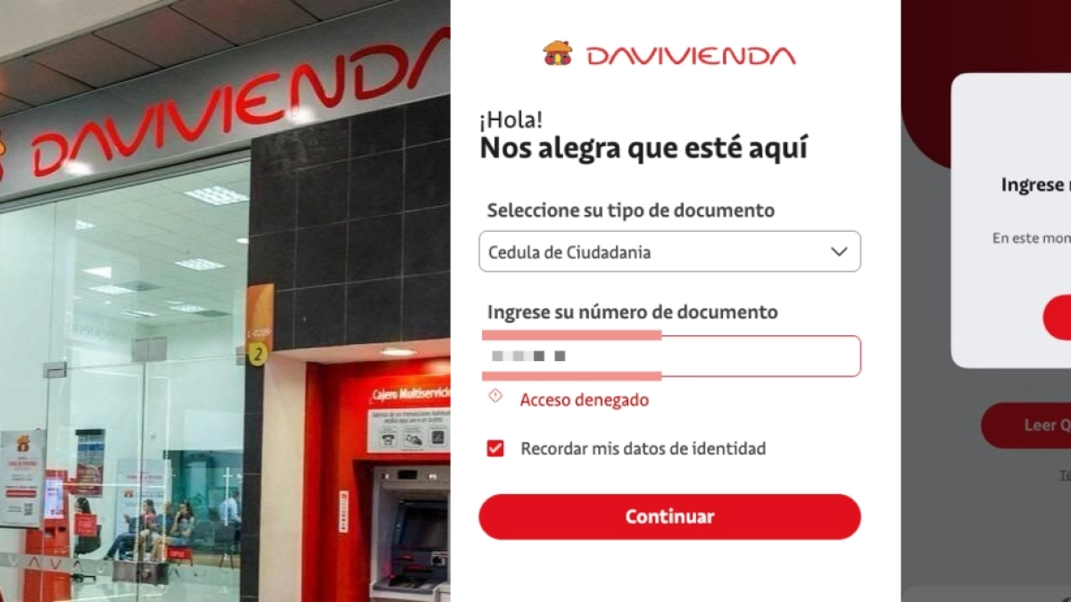 Usuarios de Davivienda reportan fallas en la aplicación bancaria durante este jueves 22 de octubre: esto se sabe