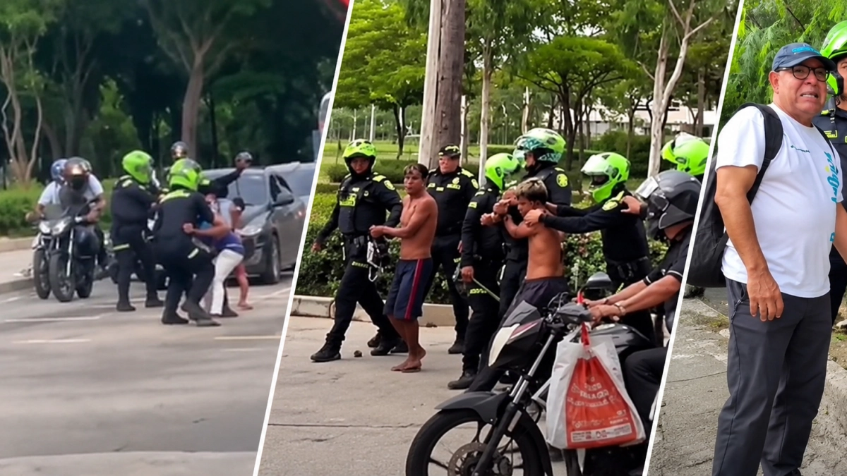 Enfrentamiento entre policías e indígenas yukpas en el norte de Barranquilla: tres funcionarios de la Alcaldía fueron agredidos