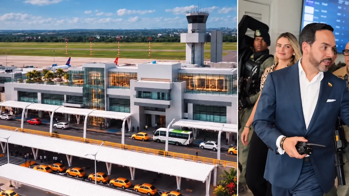 Presidente Abelardo De la Espriella recorrió junto al alcalde Alejandro Char las obras del aeropuerto Ernesto Cortissoz: estos son los avances