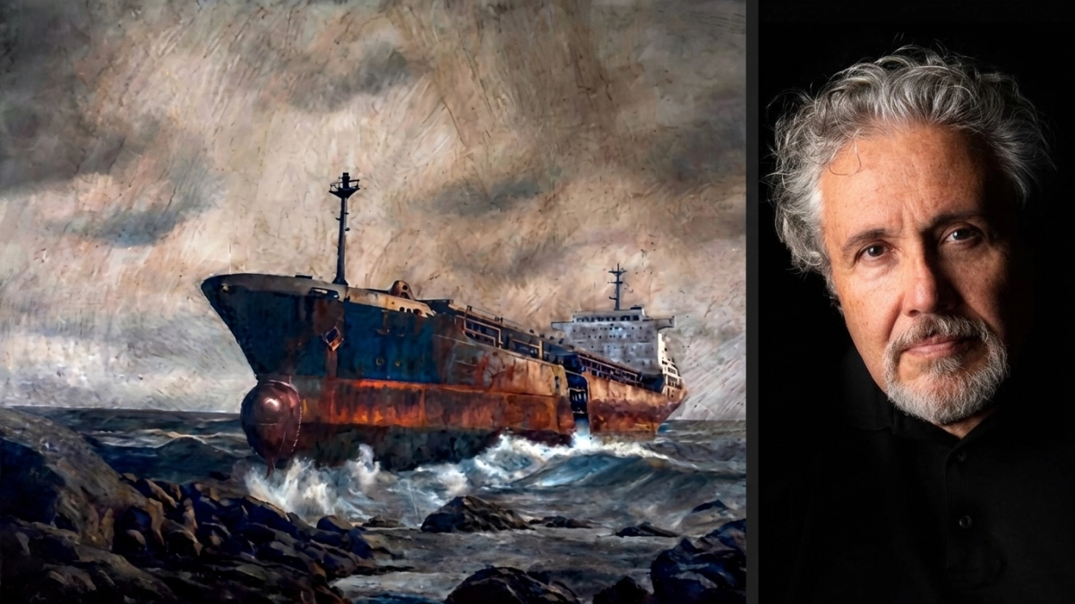 El artista colombiano Hernando Alzate trae a Cartagena 'Destino final', un homenaje pictórico y poético al trasegar humano y a la nostalgia marina