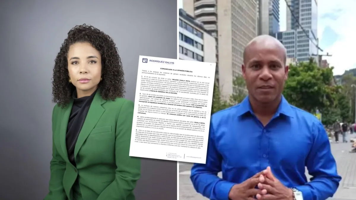 Gobernadora del Chocó denunció por violencia de género y política a ciudadano que la señaló de presionar a otras mujeres y presuntos nexos criminales