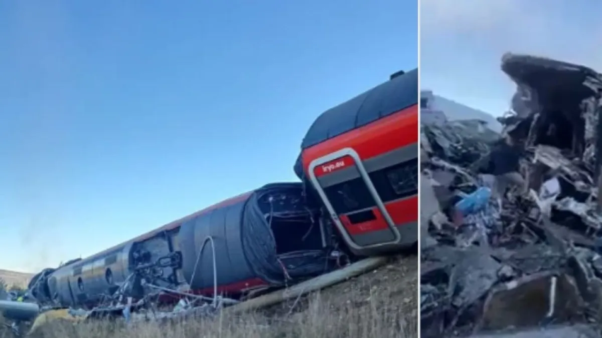 Video | Impactantes imágenes del choque de trenes en España: vagones quedaron destruidos