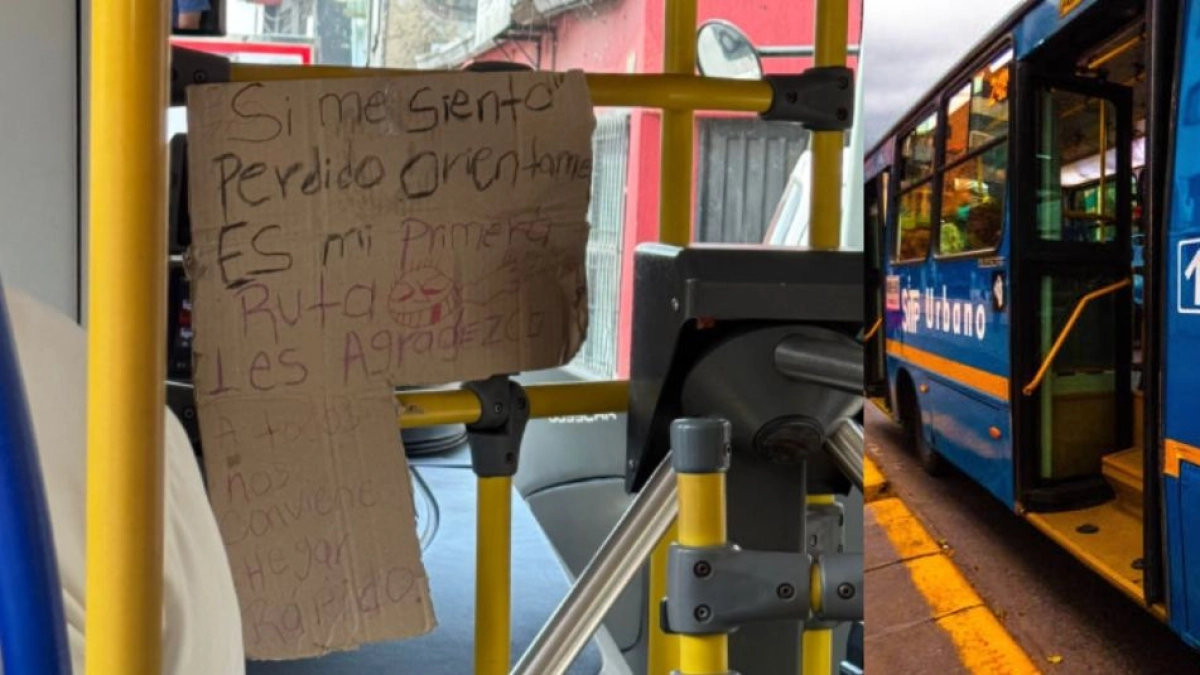 'Es mi primera ruta': conductor del Sitp conmueve a pasajeros con tierno mensaje sobre su primer día