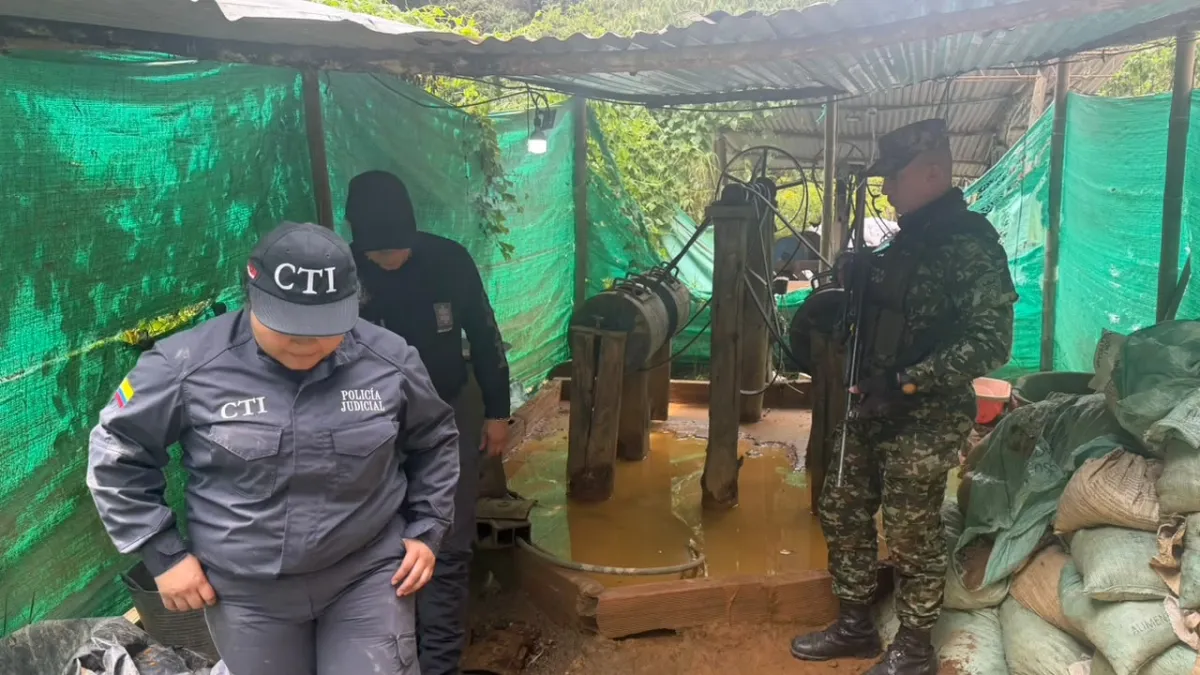 Contundente golpe a la minería ilegal cerca del páramo de Santurbán: se hallaron explosivos, oro y más de 92 millones de pesos, esto se sabe
