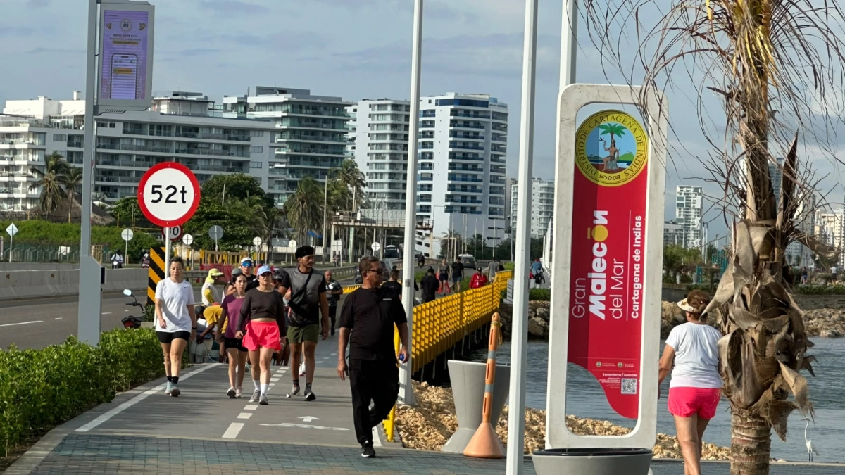 Es oficial: este viernes el presidente de la República, Abelardo de la Espriella, inaugurará el primer tramo del Gran Malecón del Mar en Cartagena