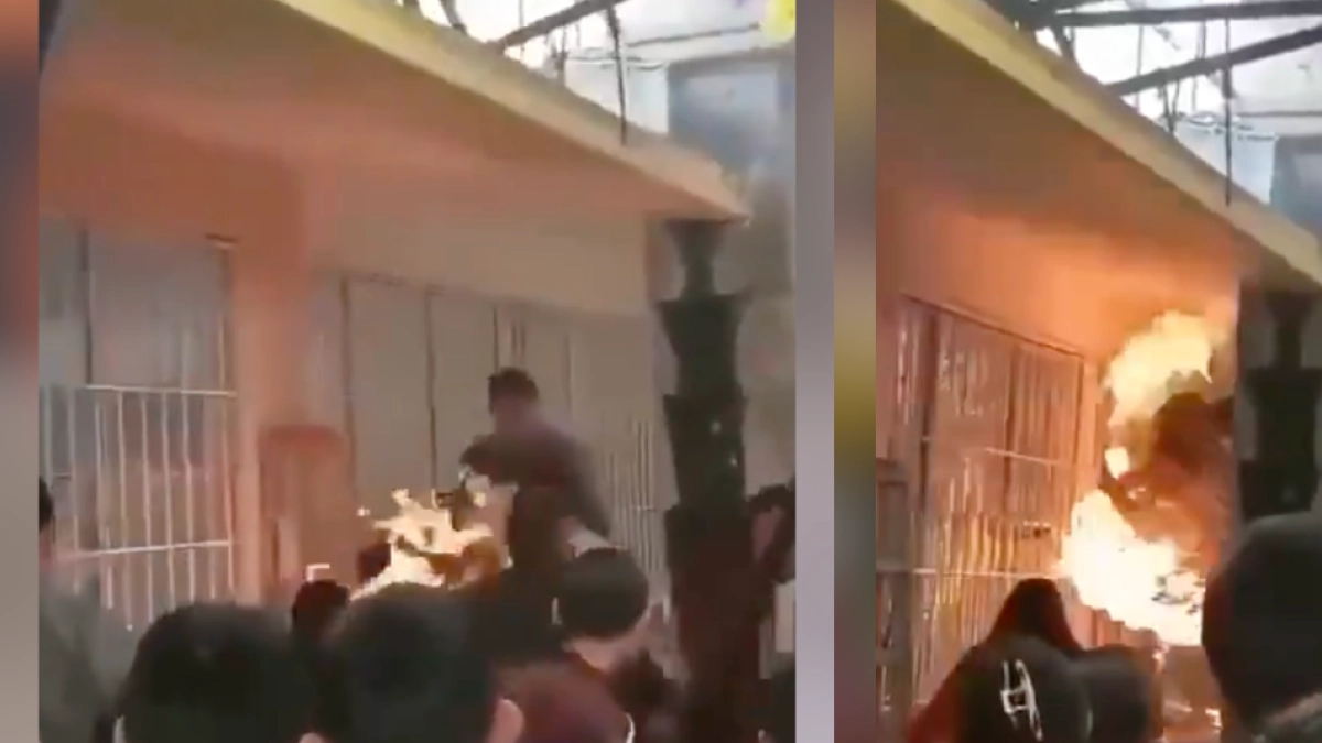 Niña sufrió quemaduras tras incendiarse su disfraz durante un festival escolar por el Día de Muertos en México; hecho quedó registrado en video