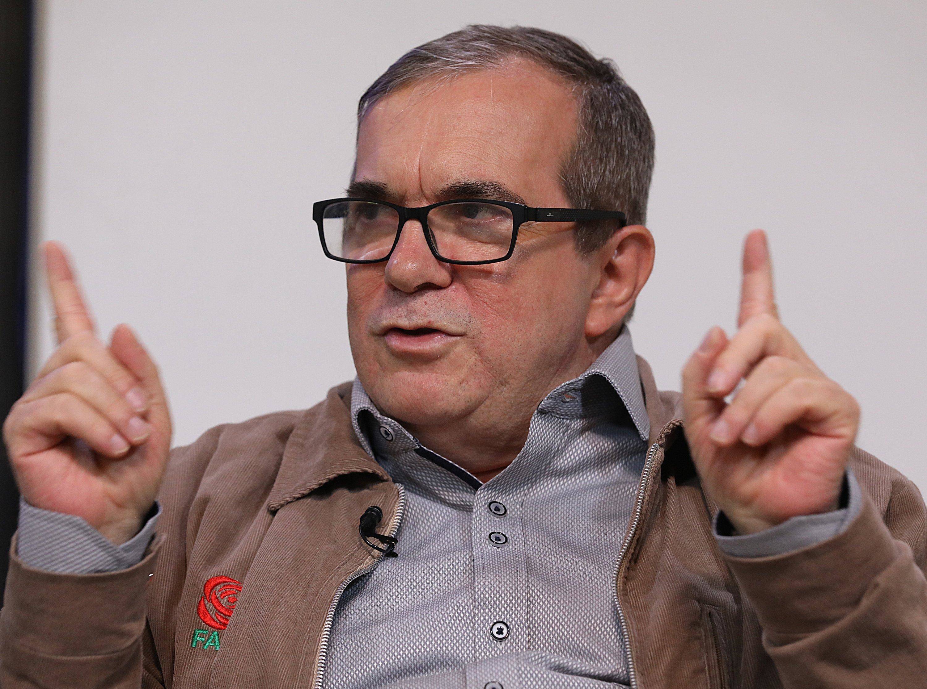 Rodrigo Londoño, también conocido como Timochenko, jefe del partido Farc.