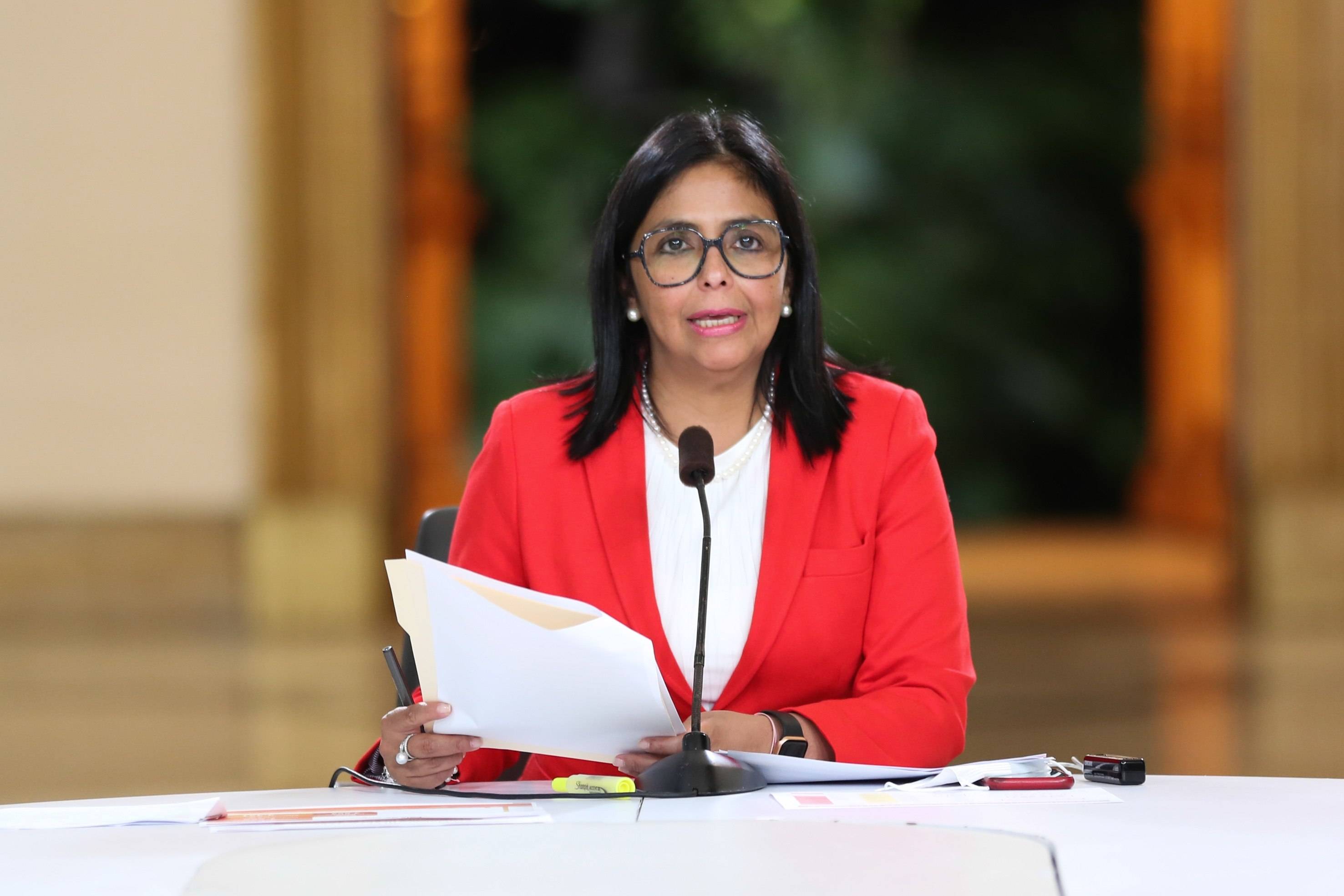 La vicepresidenta de Venezuela, Delcy Rodríguez.