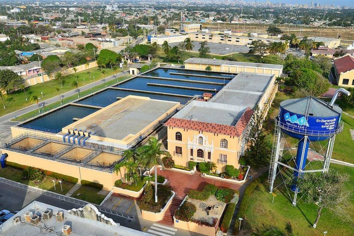 Planta del Acueducto de Triple a en Barranquilla.