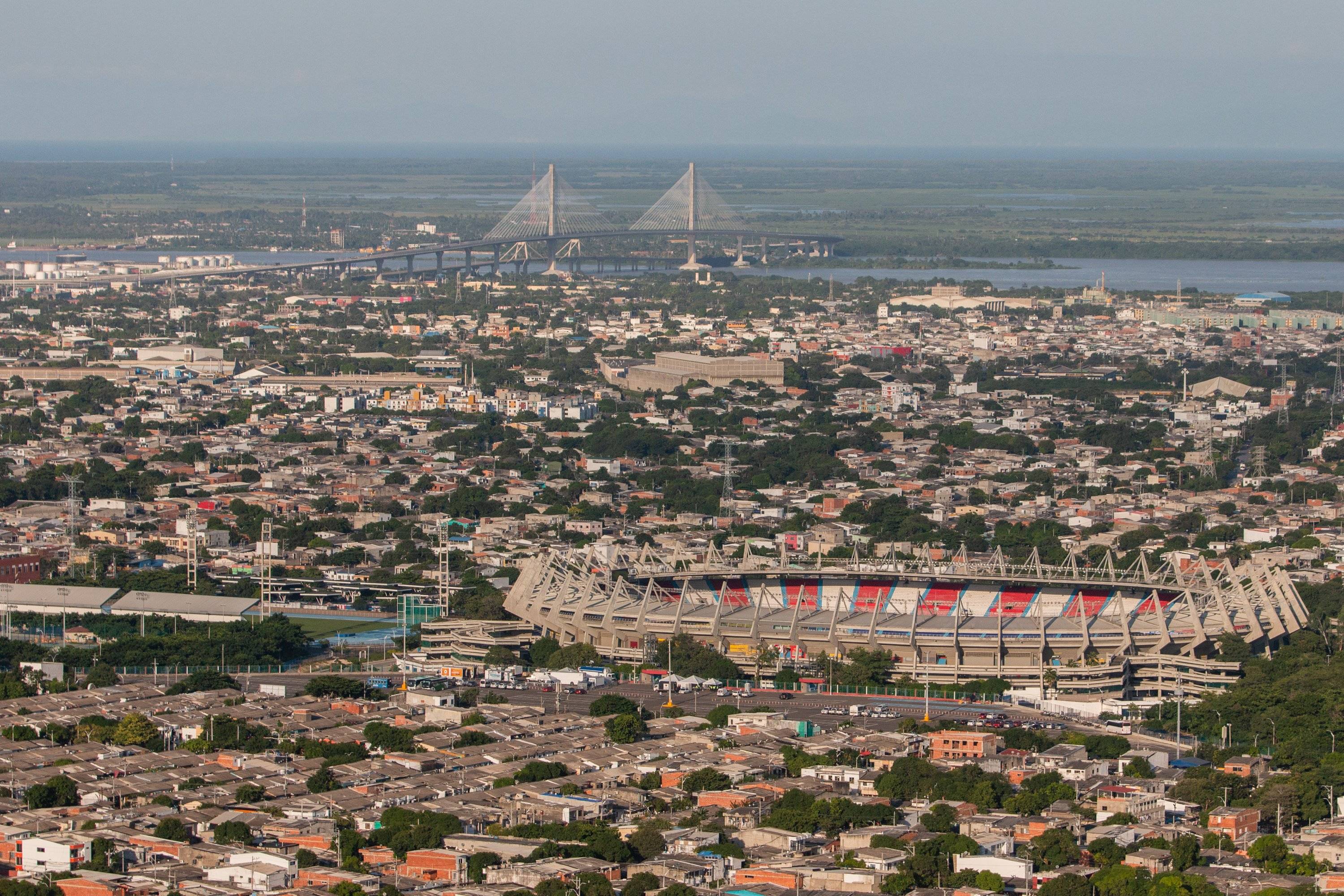 Panorámica aérea de Barranquilla.