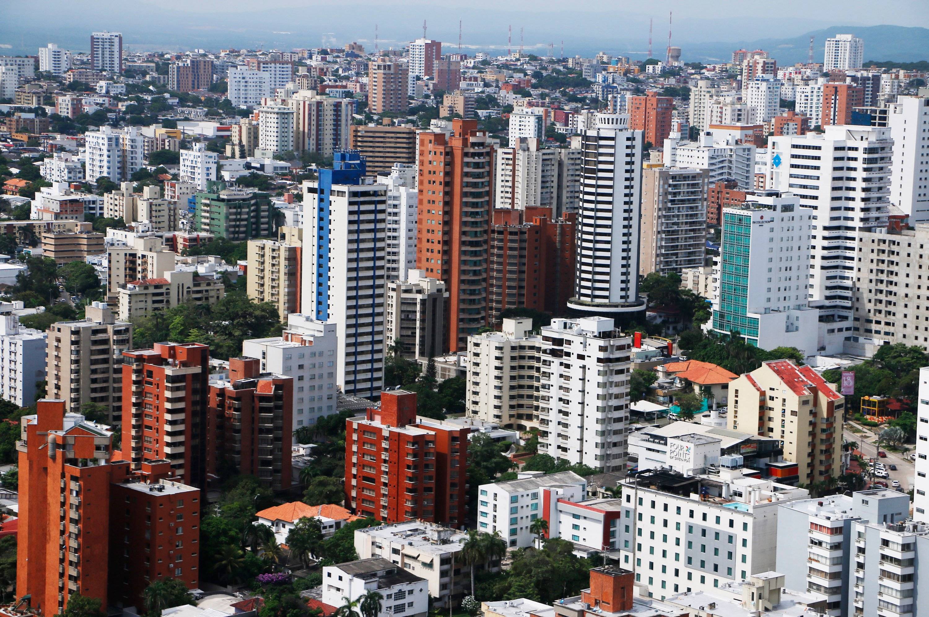 Panorámica aérea del norte de Barranquilla.