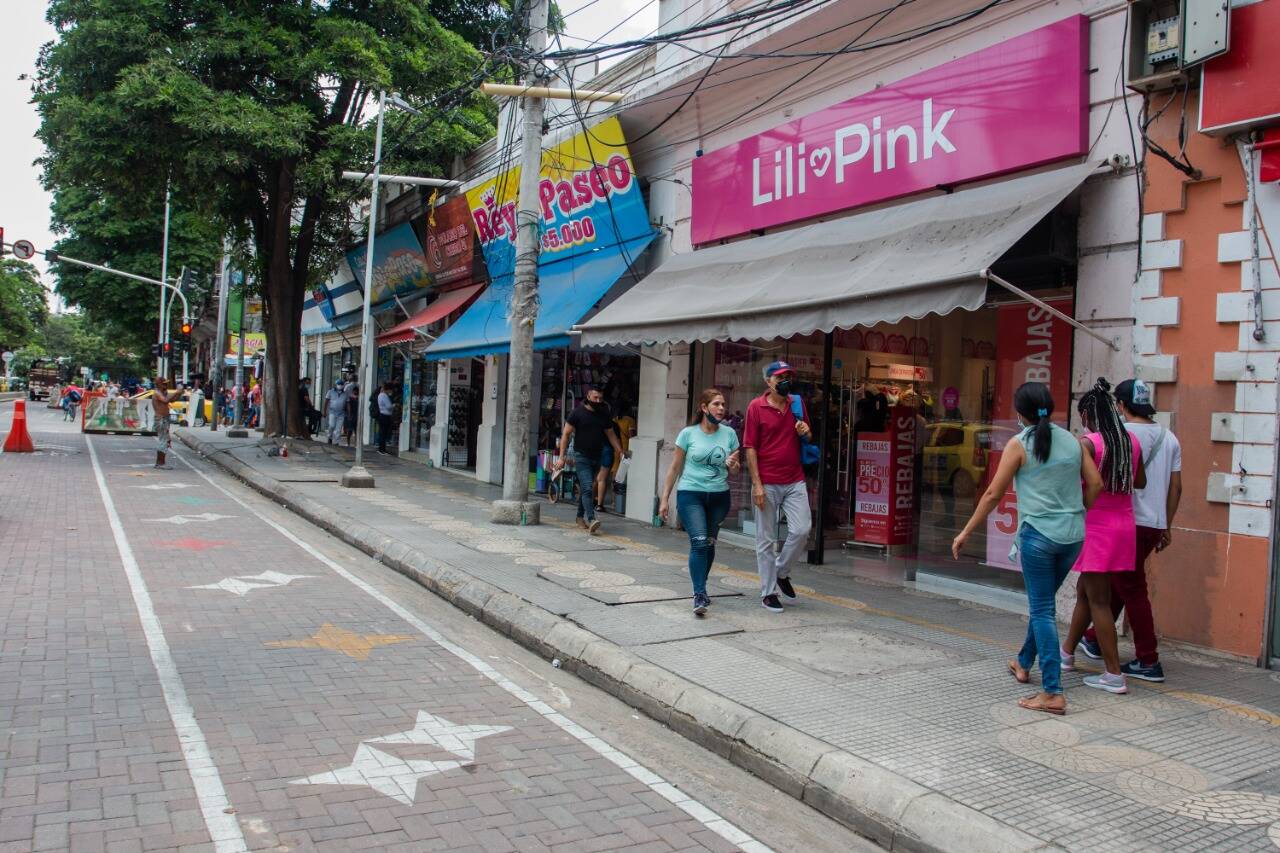 La zona peatonal ha sido recuperada en varios sectores del Centro.