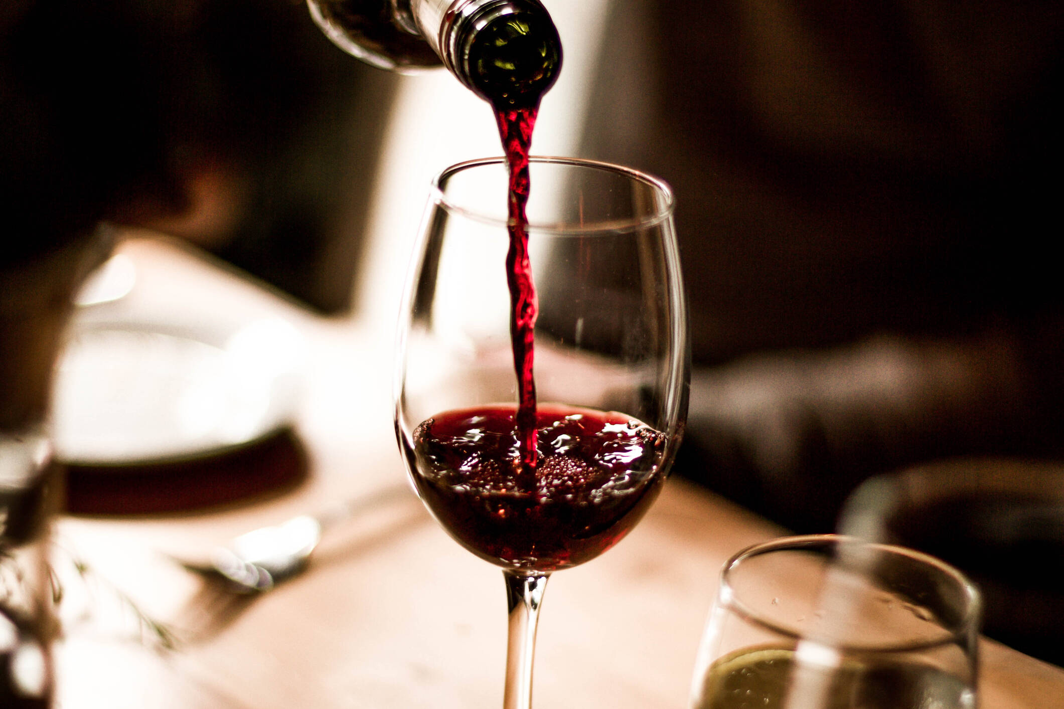 Vino tinto.